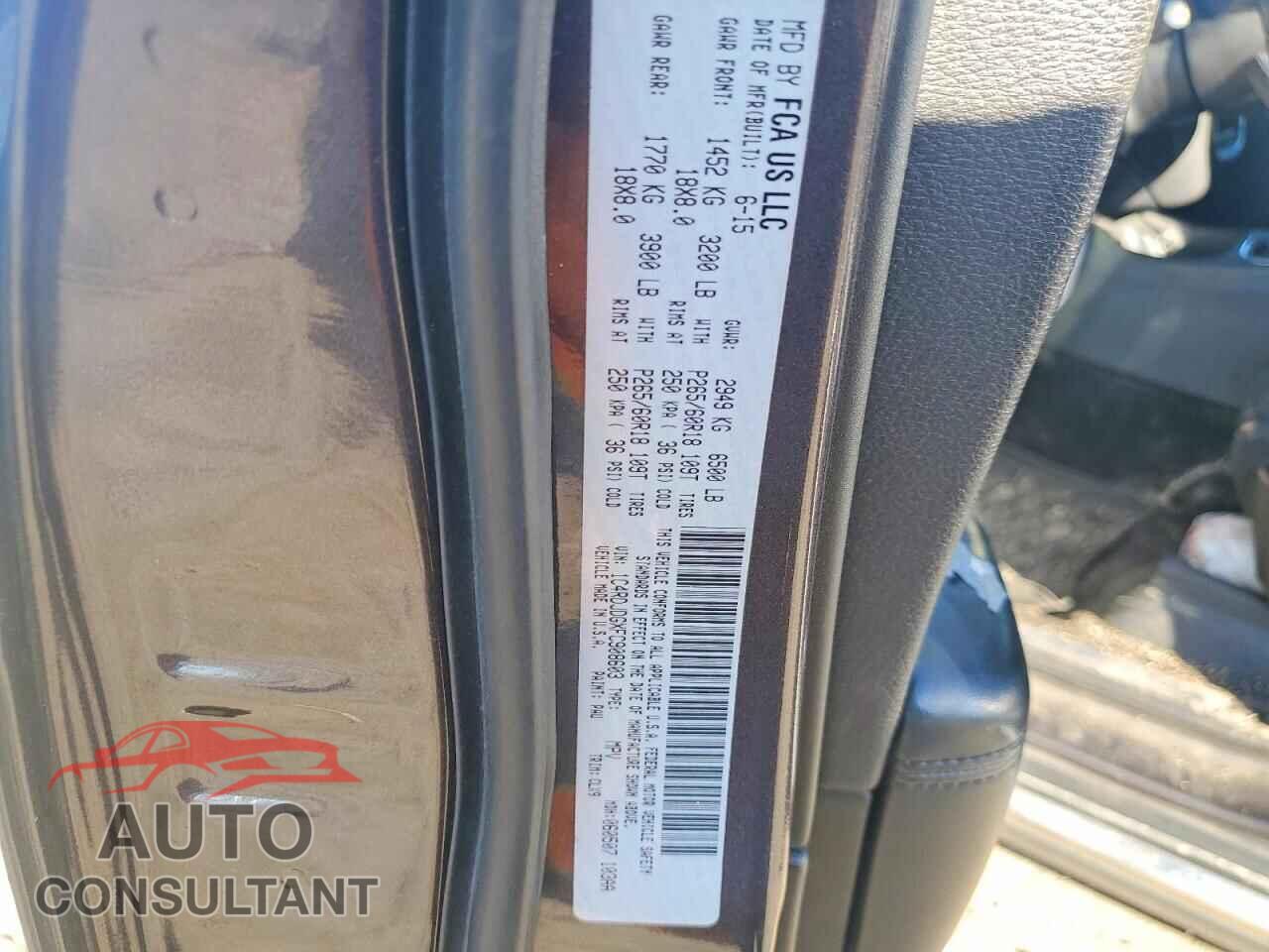 DODGE DURANGO 2015 - 1C4RDJDGXFC908603