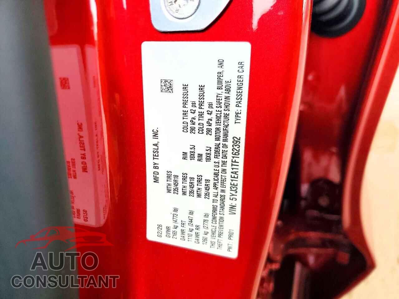 TESLA MODEL 3 2026 - 5YJ3E1EA1TF162392