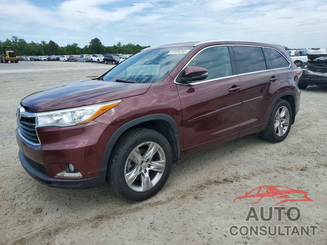 TOYOTA HIGHLANDER 2015 - 5TDDKRFH0FS175304