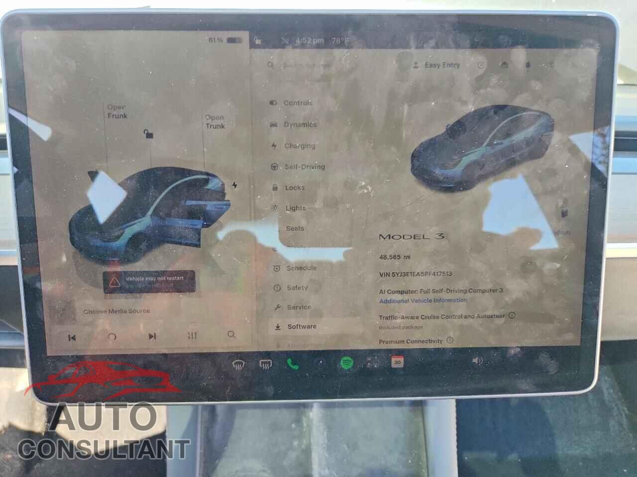 TESLA MODEL 3 2023 - 5YJ3E1EA6PF417513
