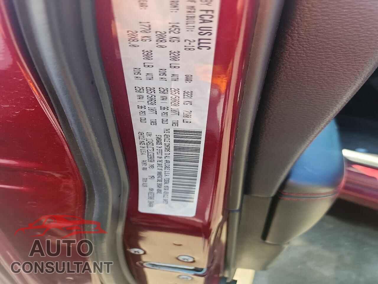 DODGE DURANGO 2018 - 1C4SDJCT2JC328030