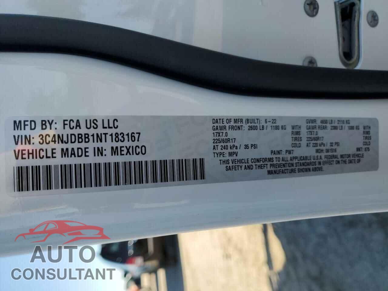 JEEP COMPASS 2022 - 3C4NJDBB1NT183167