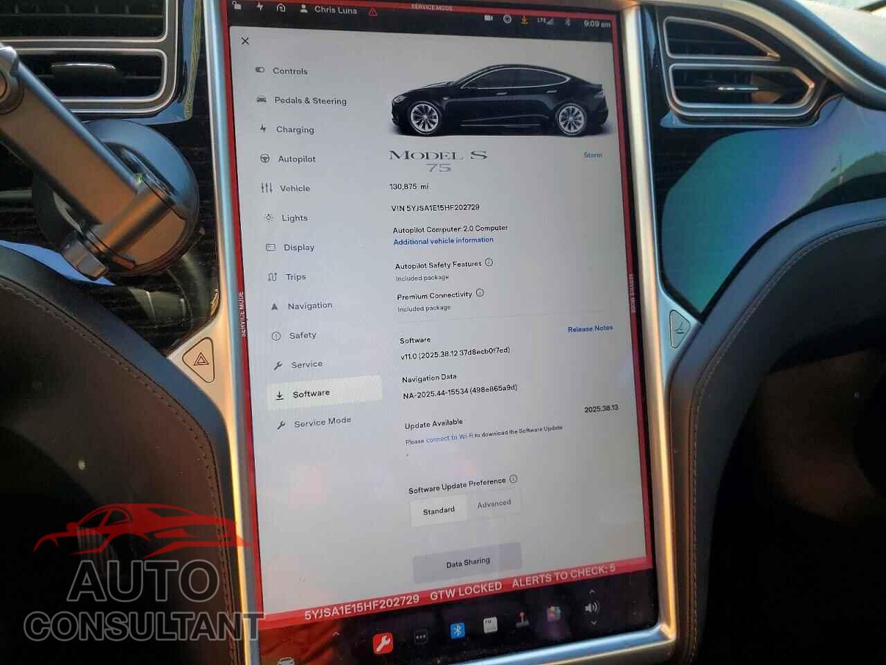 TESLA MODEL S 2017 - 5YJSA1E15HF202729