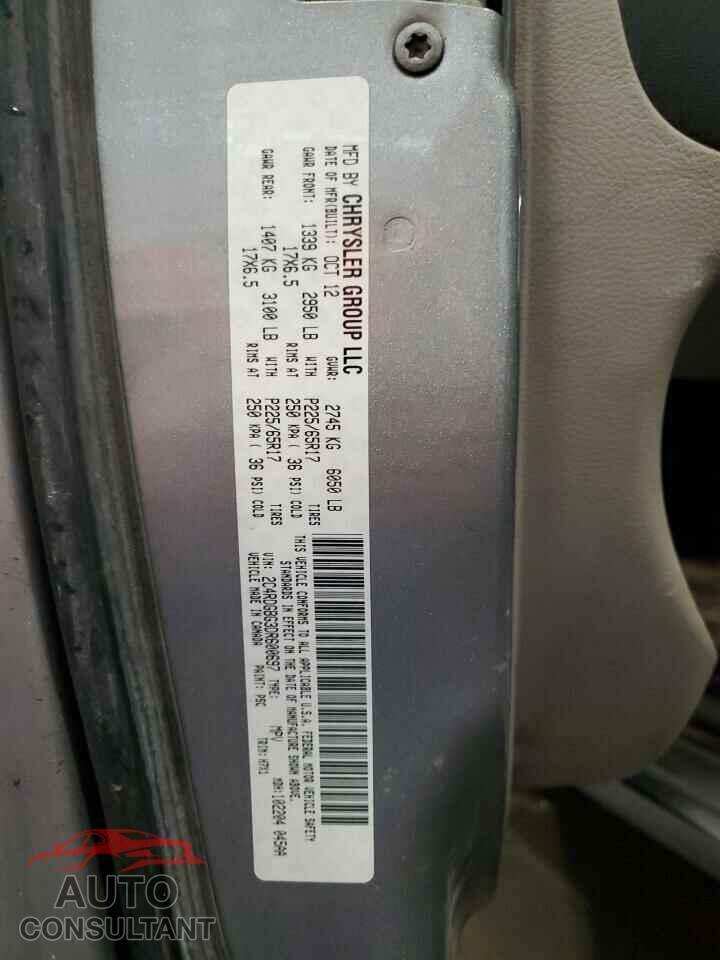 DODGE CARAVAN 2013 - 2C4RDGBG3DR600697