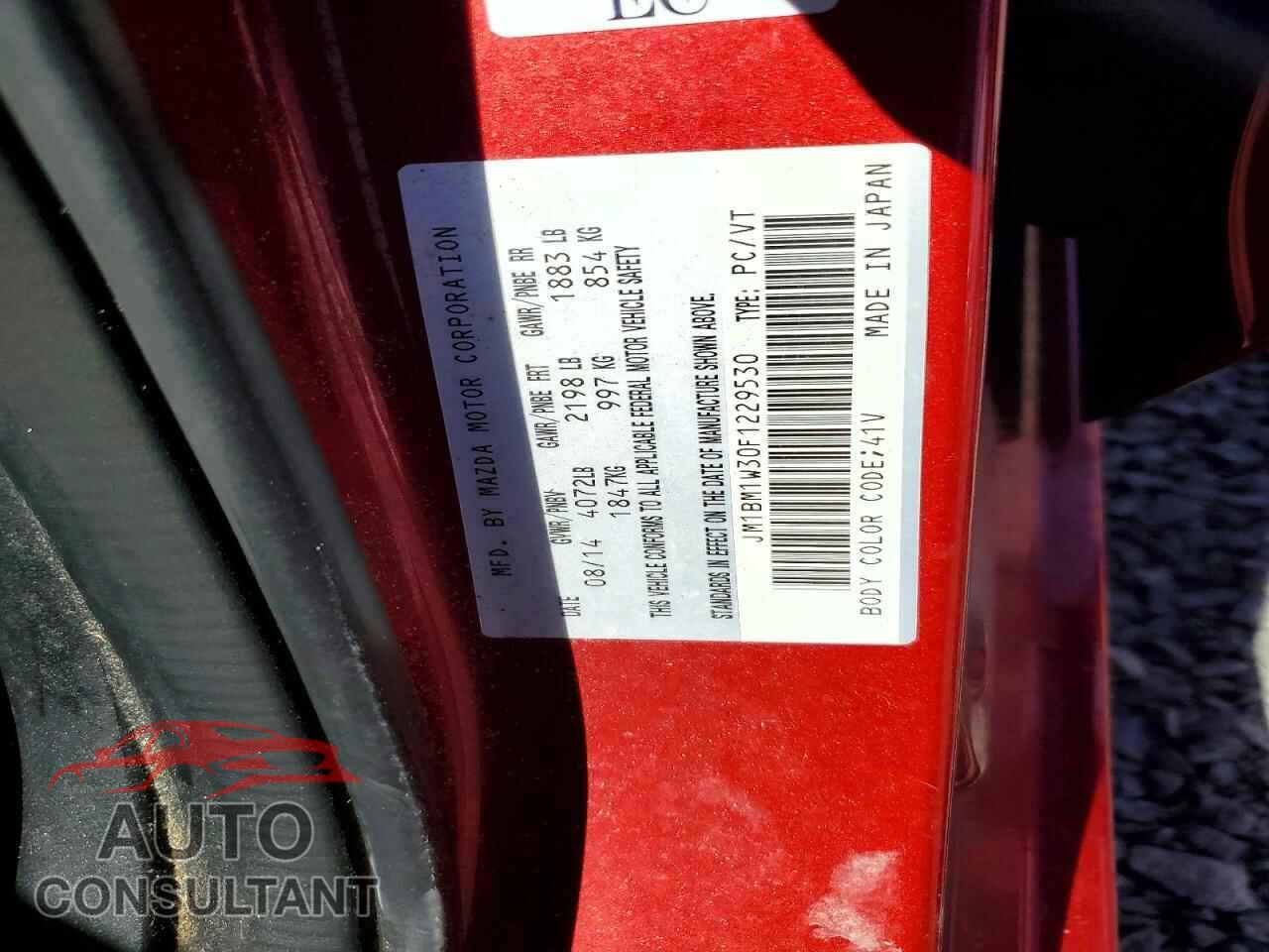 MAZDA 3 2015 - JM1BM1W30F1229530