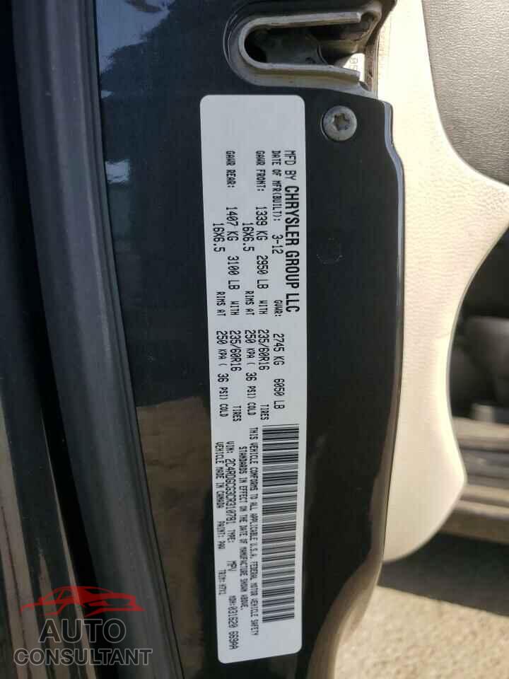 DODGE CARAVAN 2012 - 2C4RDGCG3CR310781
