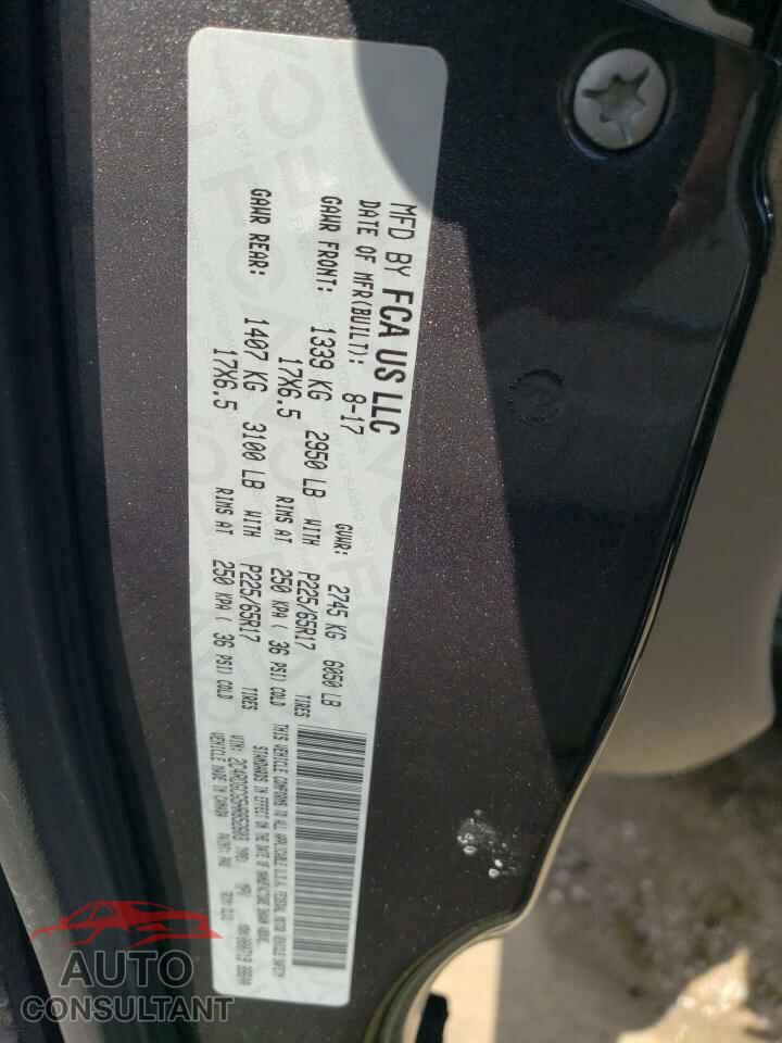 DODGE CARAVAN 2017 - 2C4RDGCG5HR852603