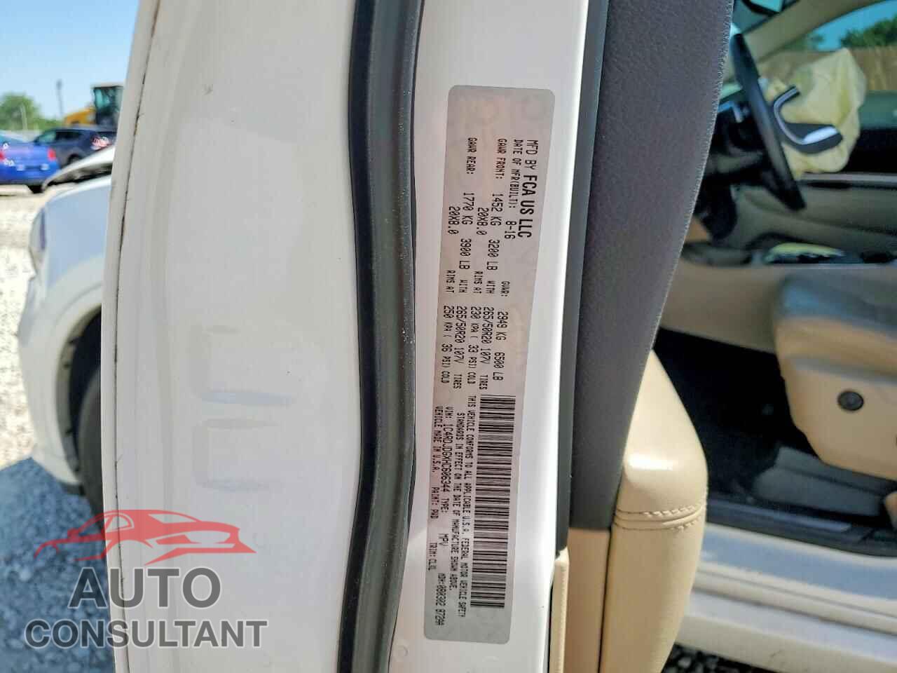 DODGE DURANGO 2017 - 1C4RDJDGXHC606344