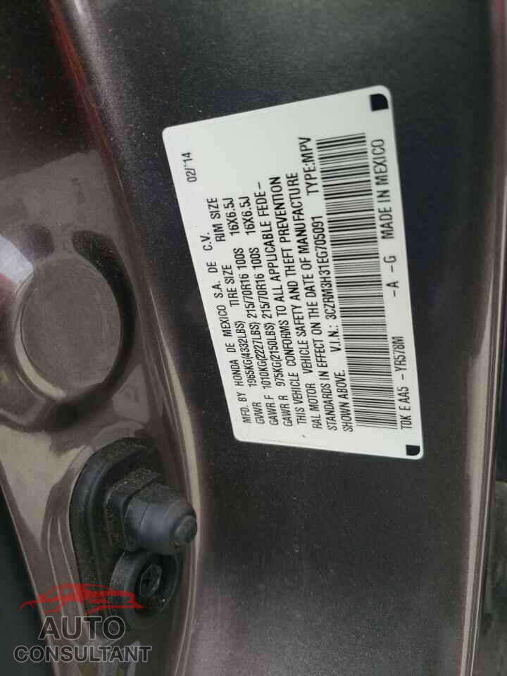 HONDA CRV 2014 - 3CZRM3H31EG705091