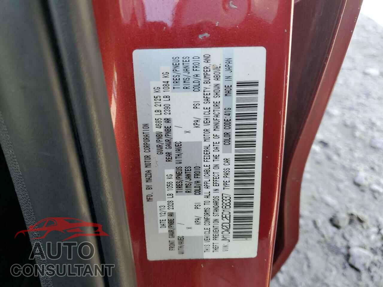 MAZDA 5 2014 - JM1CW2DL2E0168337