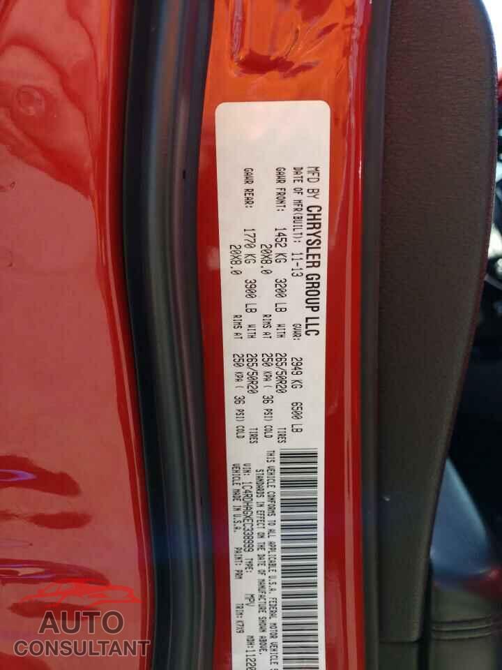 DODGE DURANGO 2014 - 1C4RDHAGXEC338999
