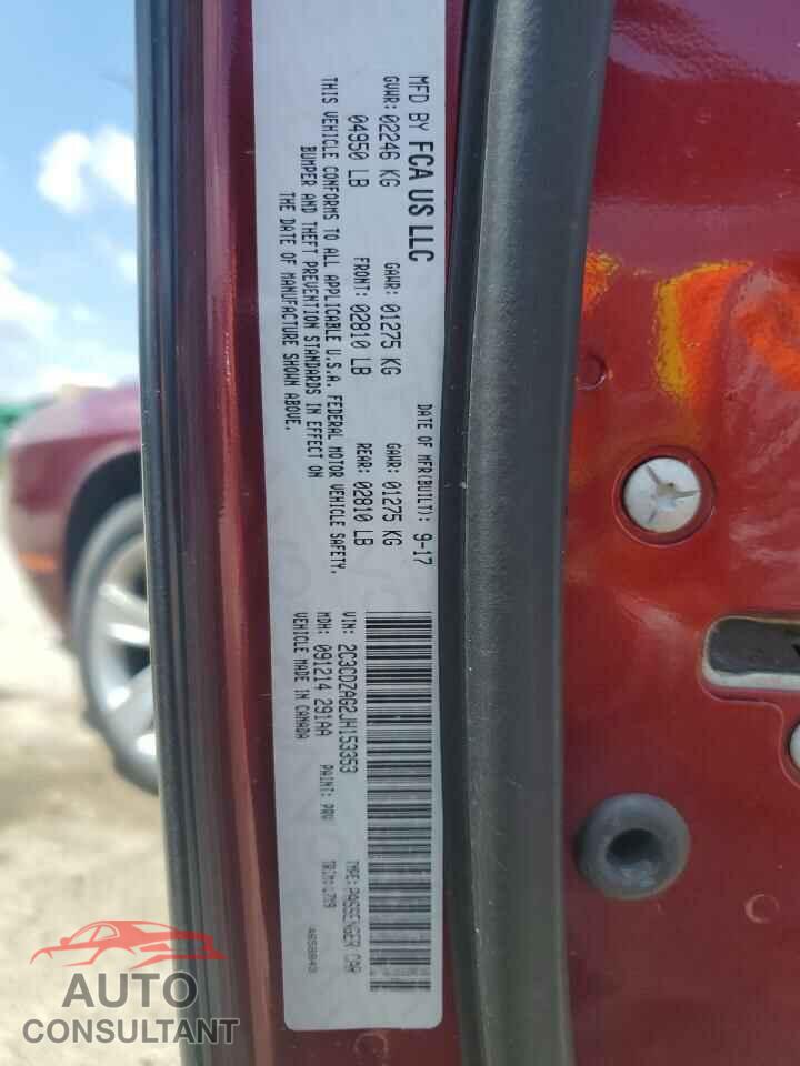 DODGE CHALLENGER 2018 - 2C3CDZAG2JH153353