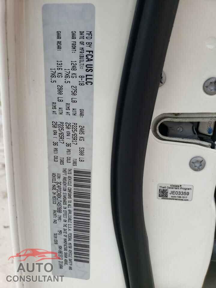 DODGE JOURNEY 2018 - 3C4PDCABXJT497888
