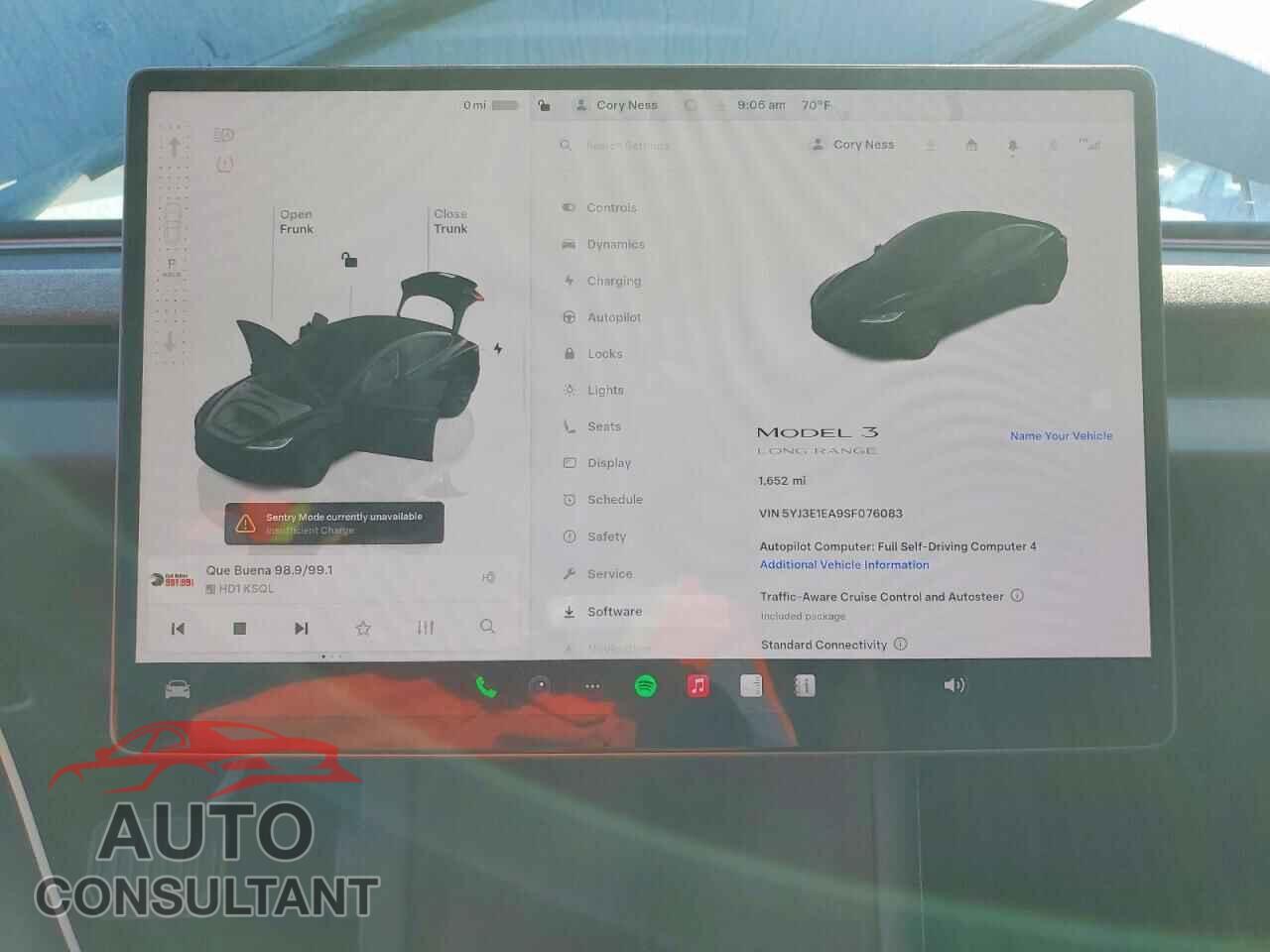 TESLA MODEL 3 2025 - 5YJ3E1EA9SF076083