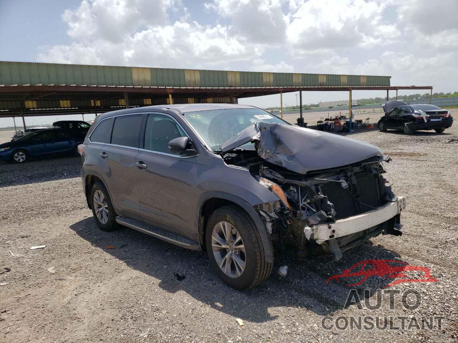 TOYOTA HIGHLANDER 2016 - 5TDZKRFH1GS149494