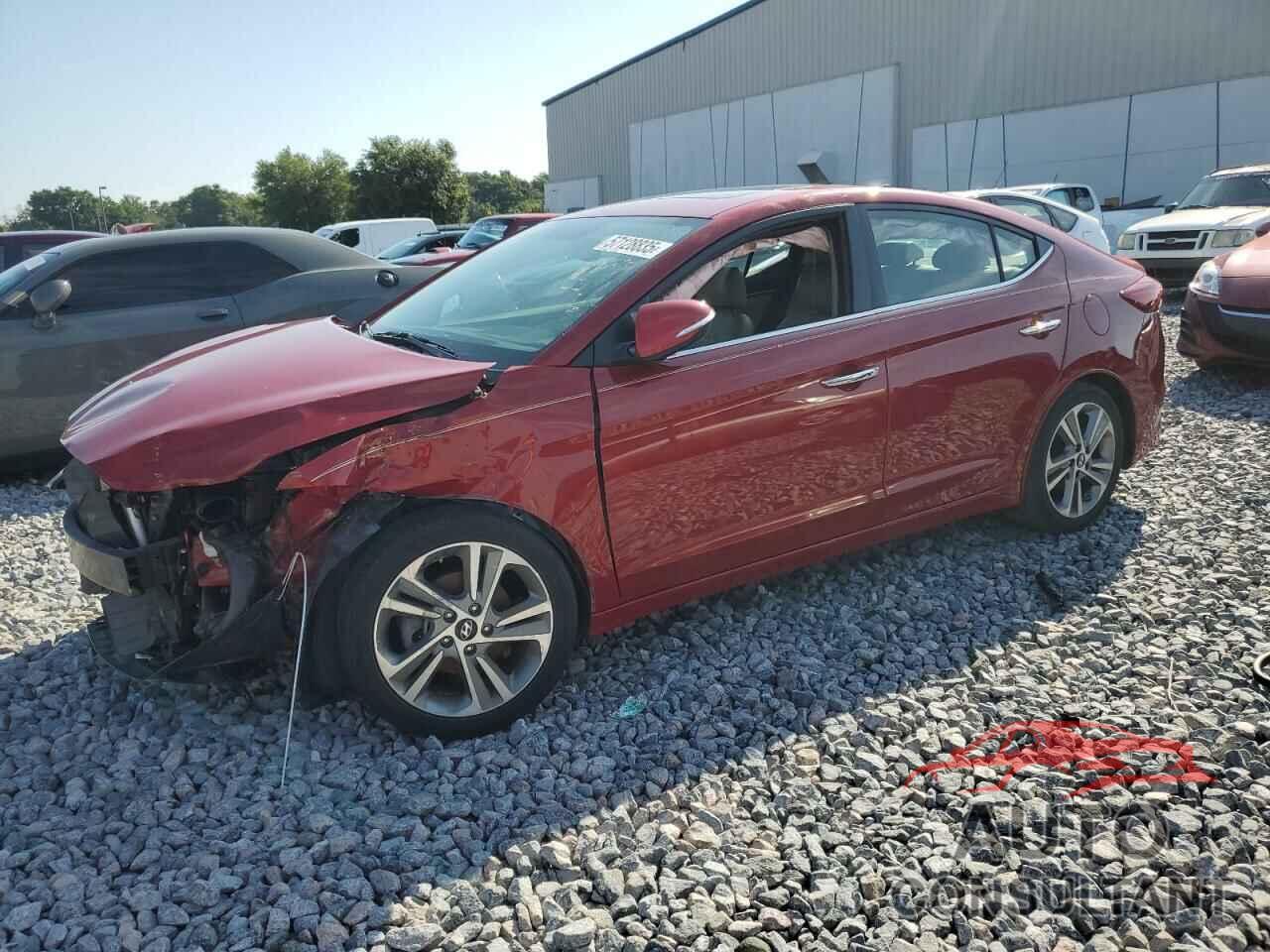 HYUNDAI ELANTRA 2017 - KMHD84LF6HU264339