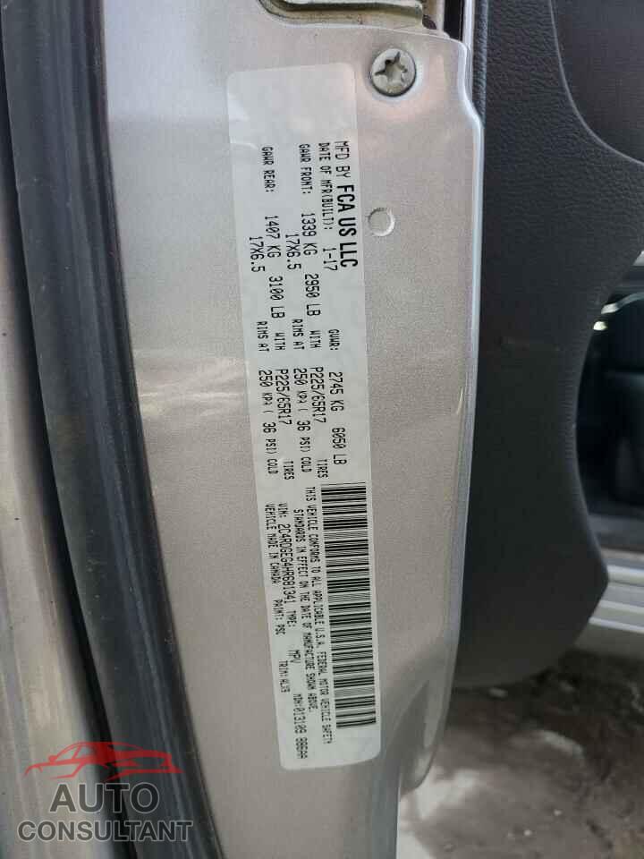 DODGE CARAVAN 2017 - 2C4RDGEG4HR681341