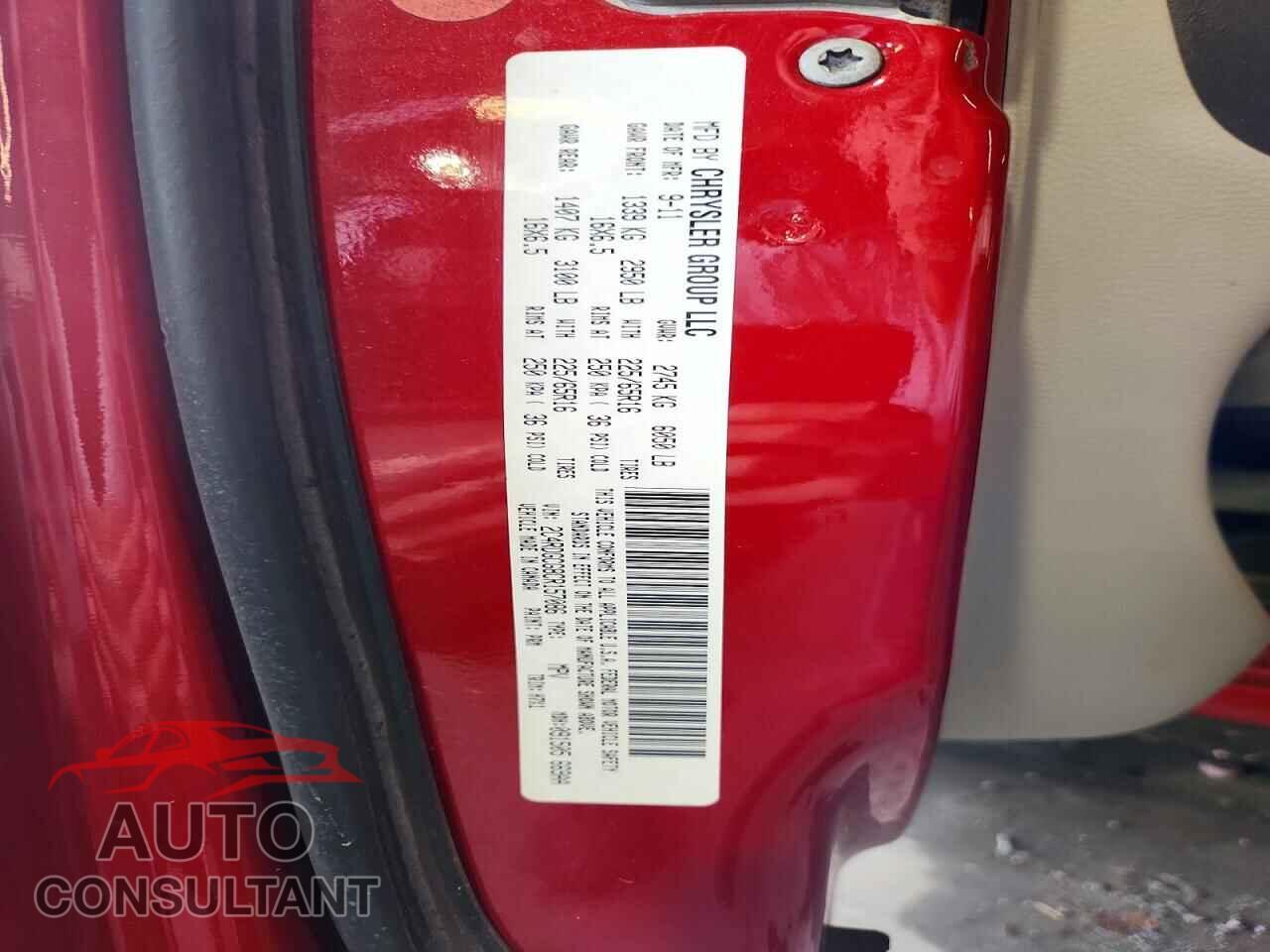 DODGE CARAVAN 2012 - 2C4RDGCG8CR157086