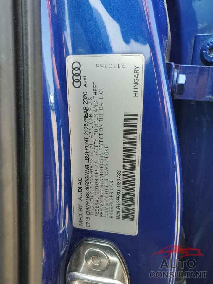 AUDI S3 2016 - WAUB1GFFXG1023782
