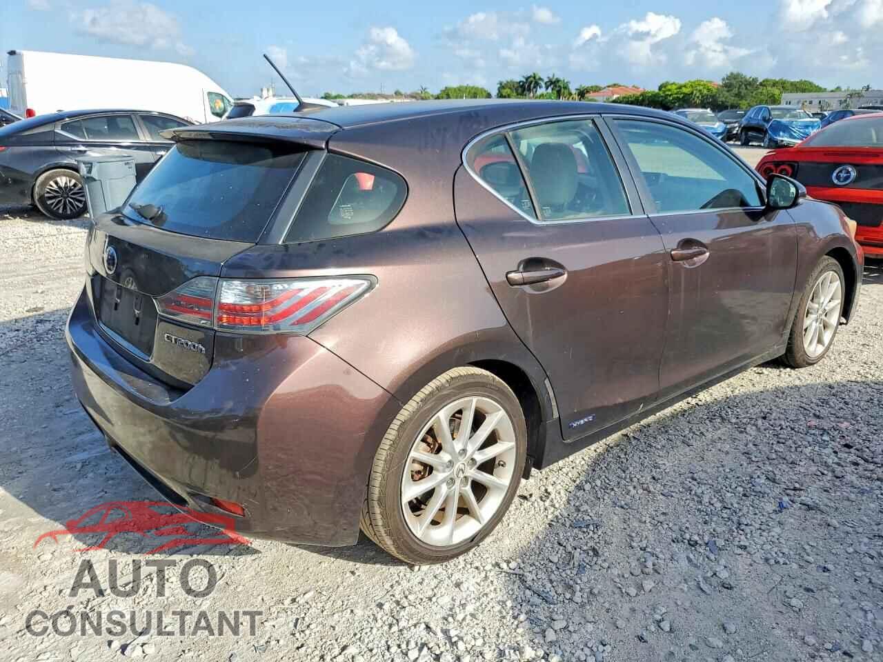 LEXUS CT 200 2012 - JTHKD5BH5C2052115
