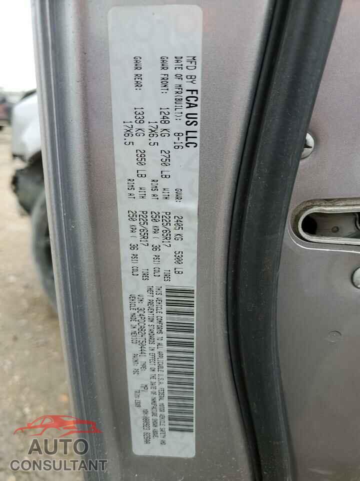 DODGE JOURNEY 2017 - 3C4PDCAB2HT504441