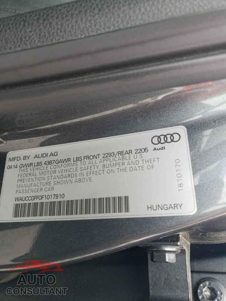 AUDI A3 2015 - WAUCCGFF0F1017910