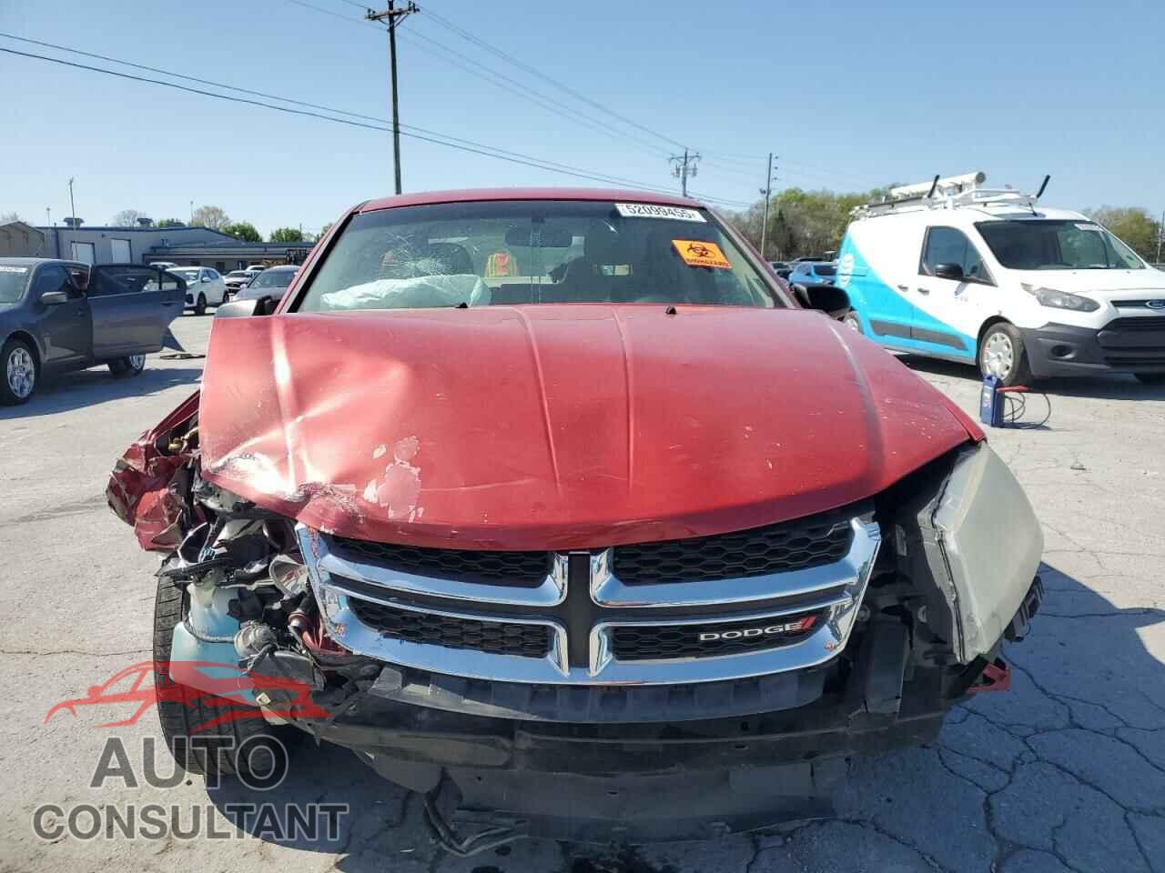 DODGE AVENGER 2012 - 1C3CDZAB9CN199616