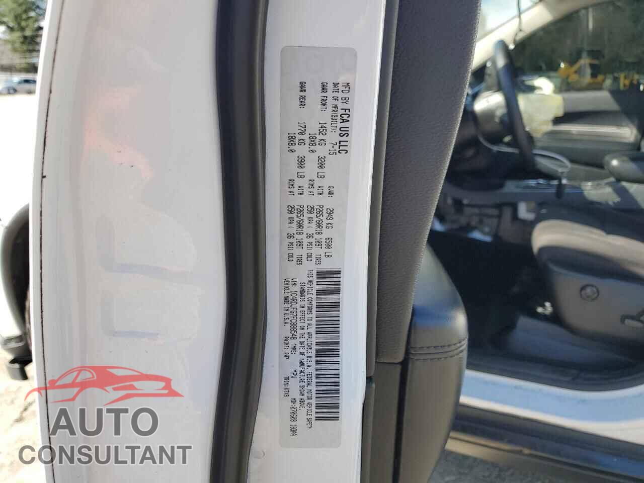 DODGE DURANGO 2015 - 1C4RDJFG7FC888548