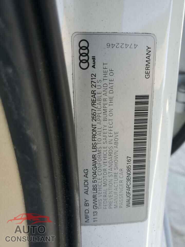 AUDI A6 2014 - WAUGFAFC3EN085167