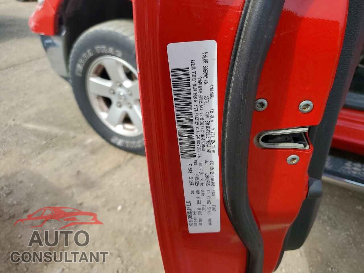 DODGE RAM 1500 2009 - 1D3HV13T99J531468