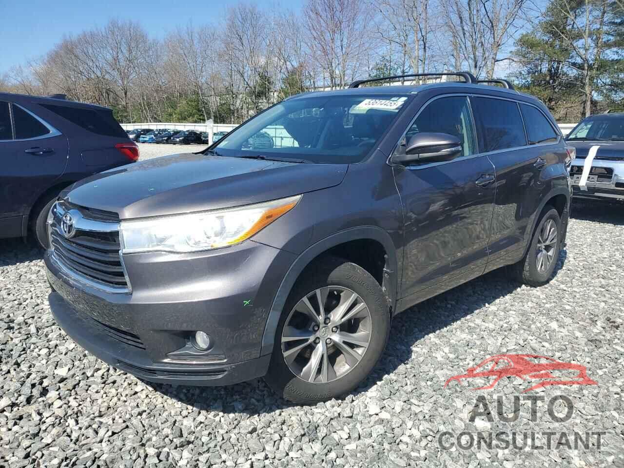 TOYOTA HIGHLANDER 2014 - 5TDJKRFH1ES033707
