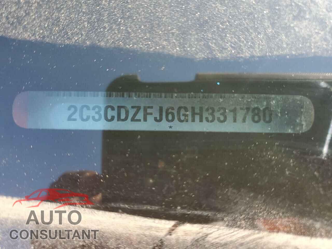 DODGE CHALLENGER 2016 - 2C3CDZFJ6GH331780
