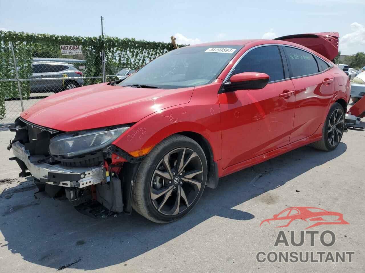 HONDA CIVIC 2019 - 2HGFC2F87KH542822