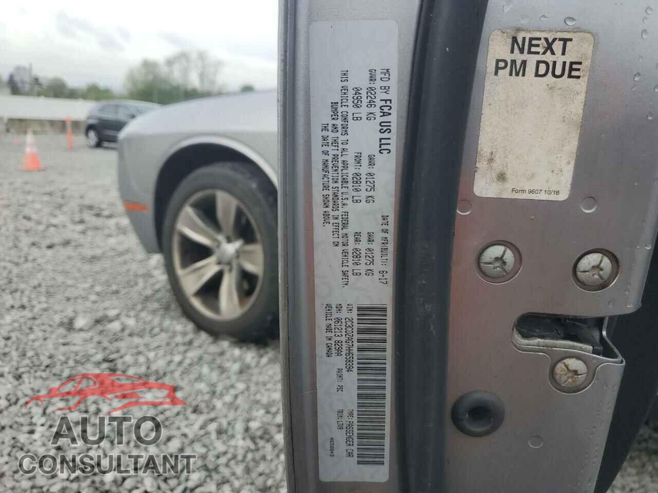 DODGE CHALLENGER 2017 - 2C3CDZAG7HH658394