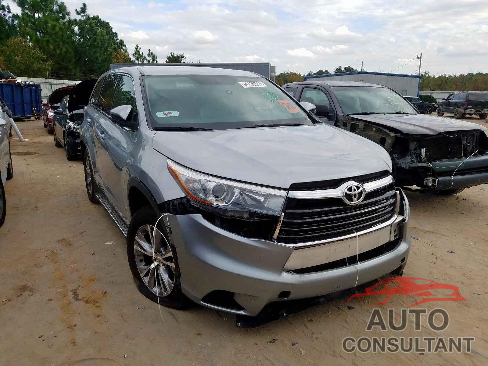TOYOTA HIGHLANDER 2015 - 5TDZKRFH3FS096182