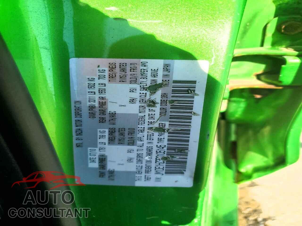 MAZDA 2 2011 - JM1DE1HZ3B0105145