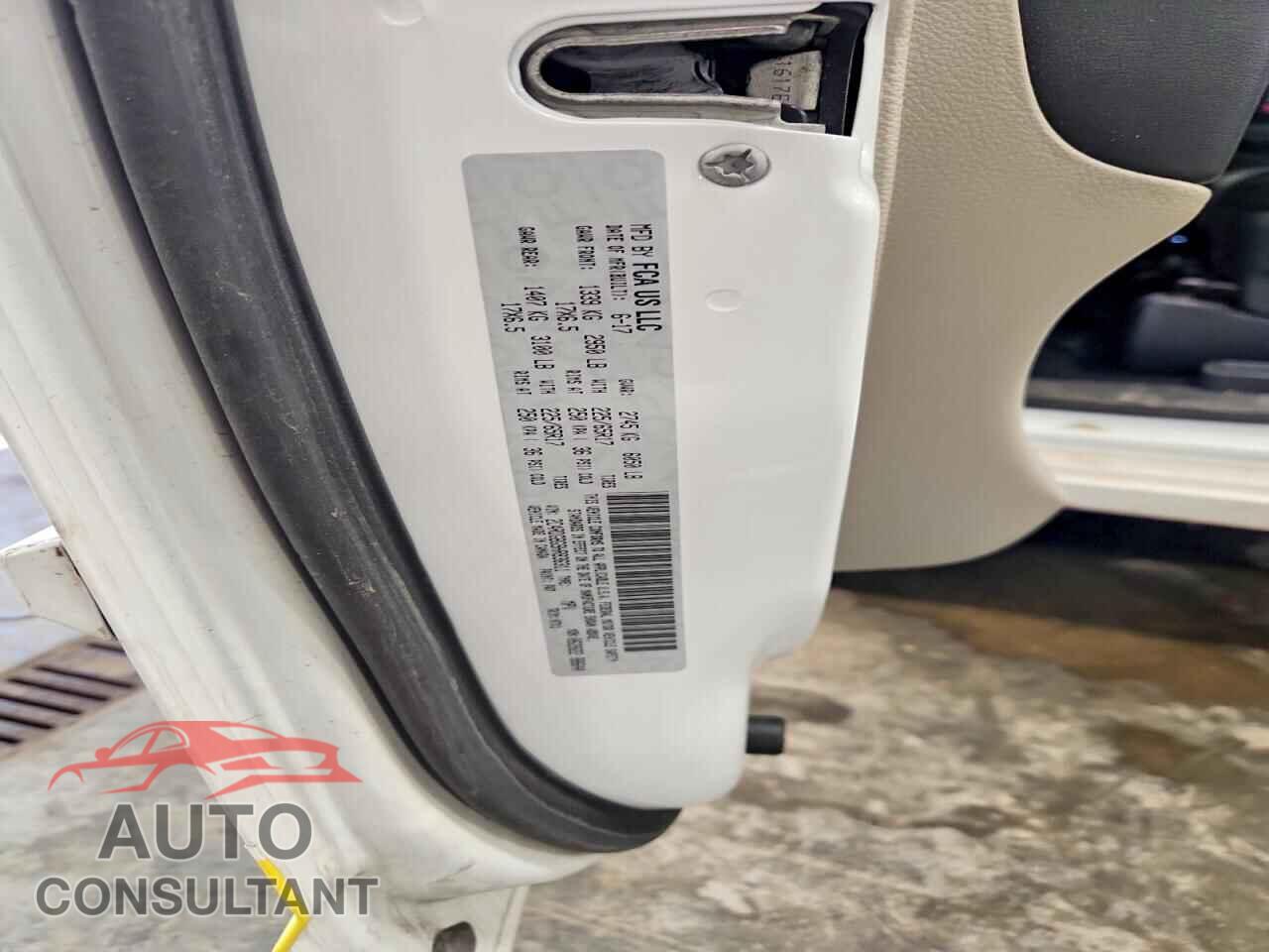 DODGE CARAVAN 2017 - 2C4RDGBG9HR836311