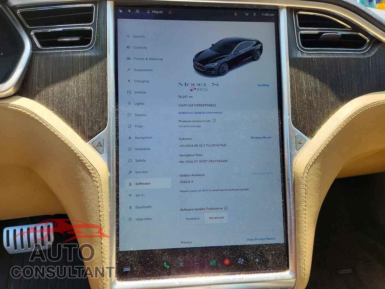 TESLA MODEL S 2013 - 5YJSA1CP5DFP08823