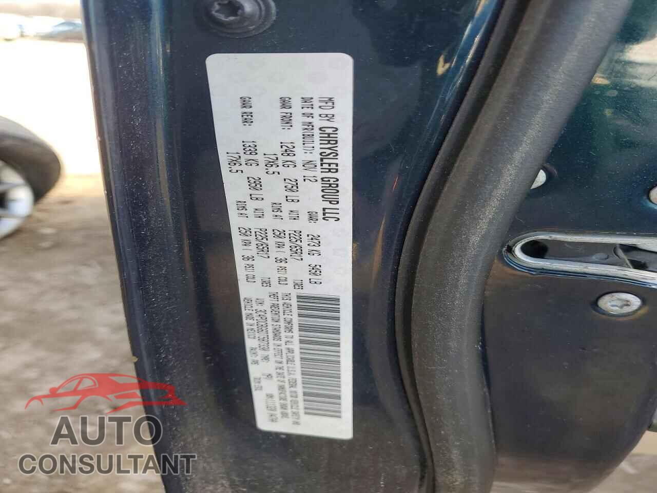 DODGE JOURNEY 2013 - 3C4PDCBG6DT587330