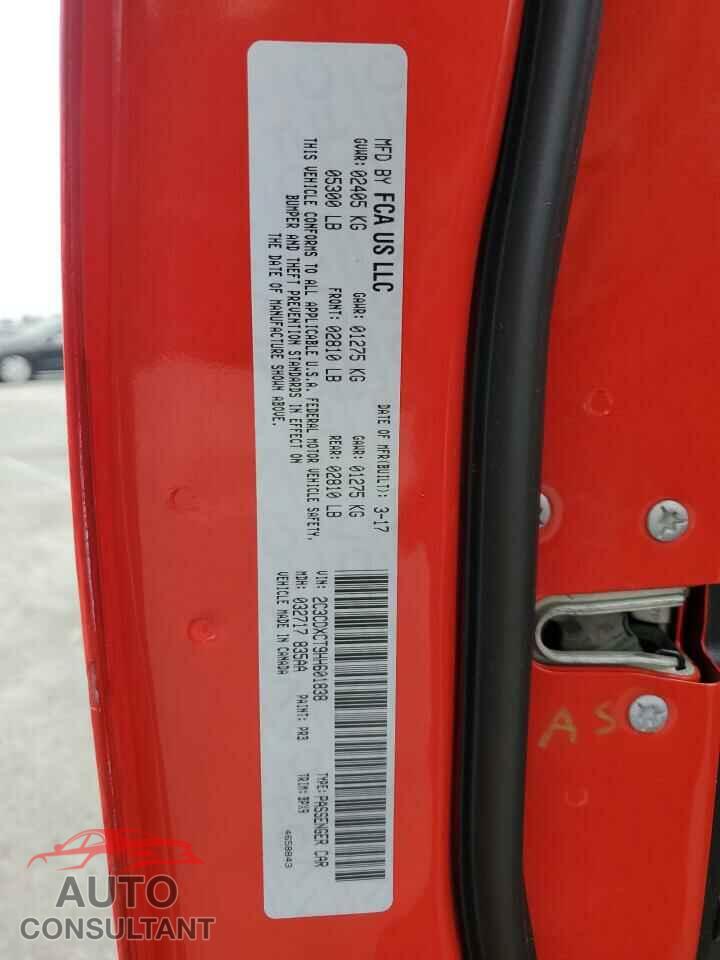 DODGE CHARGER 2017 - 2C3CDXCT9HH601838