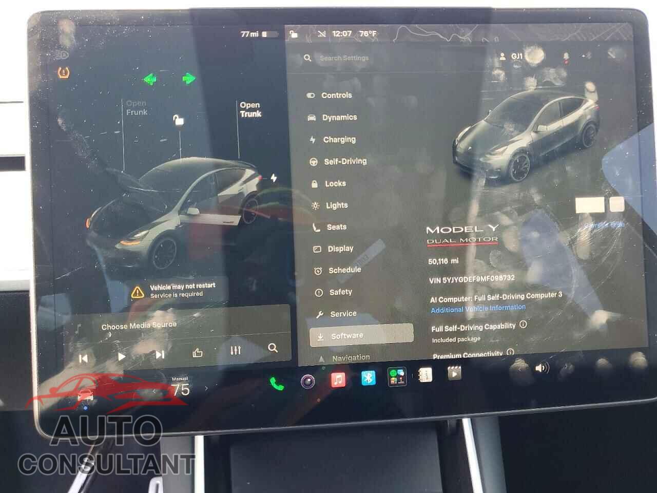 TESLA MODEL Y 2021 - 5YJYGDEF9MF098732