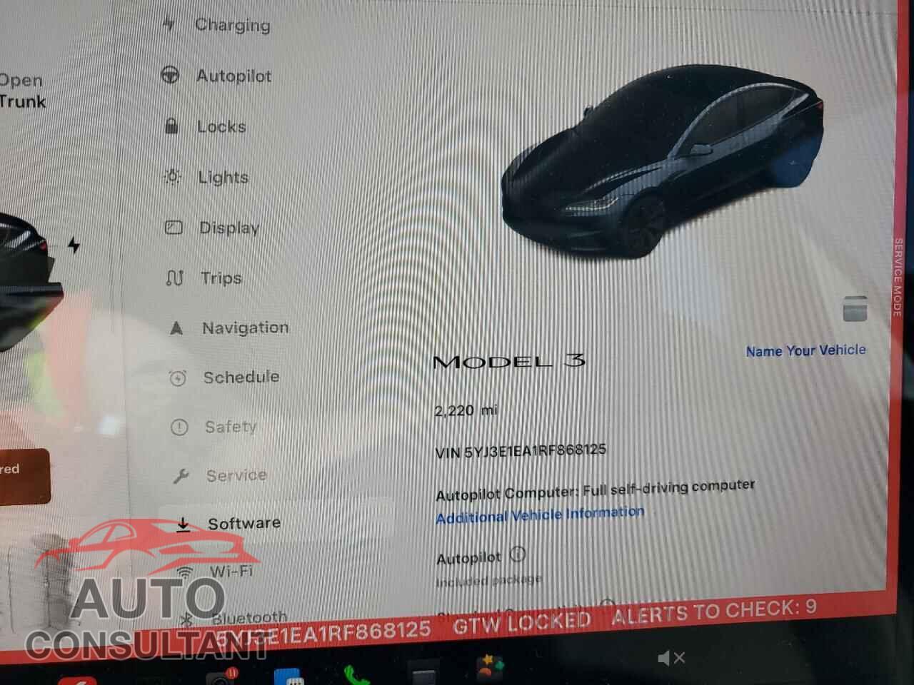 TESLA MODEL 3 2024 - 5YJ3E1EA1RF868125