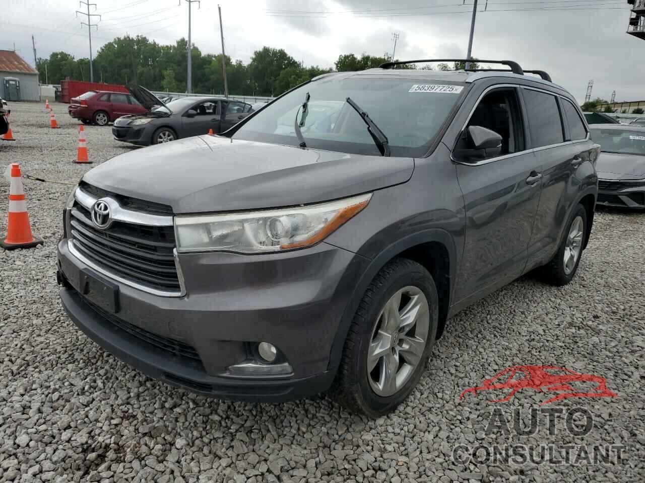 TOYOTA HIGHLANDER 2015 - 5TDDKRFH2FS079464