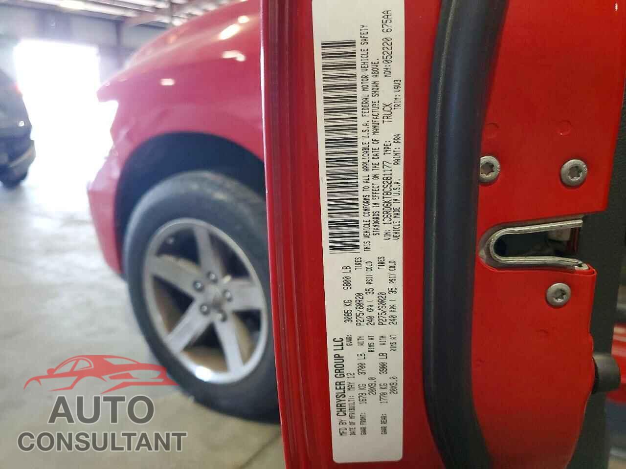 DODGE RAM 1500 2012 - 1C6RD6KT8CS281177