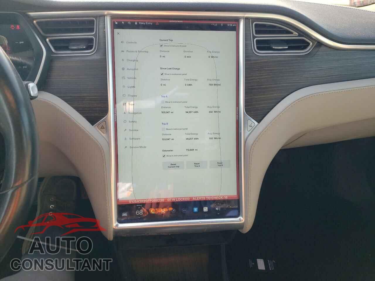 TESLA MODEL S 2015 - 5YJSA1H20FF088236