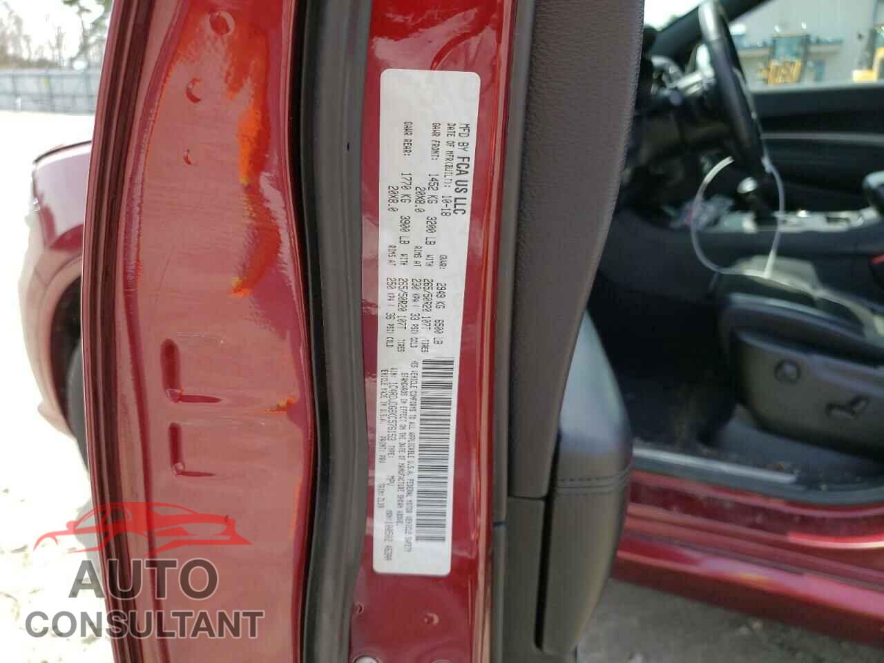 DODGE DURANGO 2019 - 1C4RDJDG6KC576153