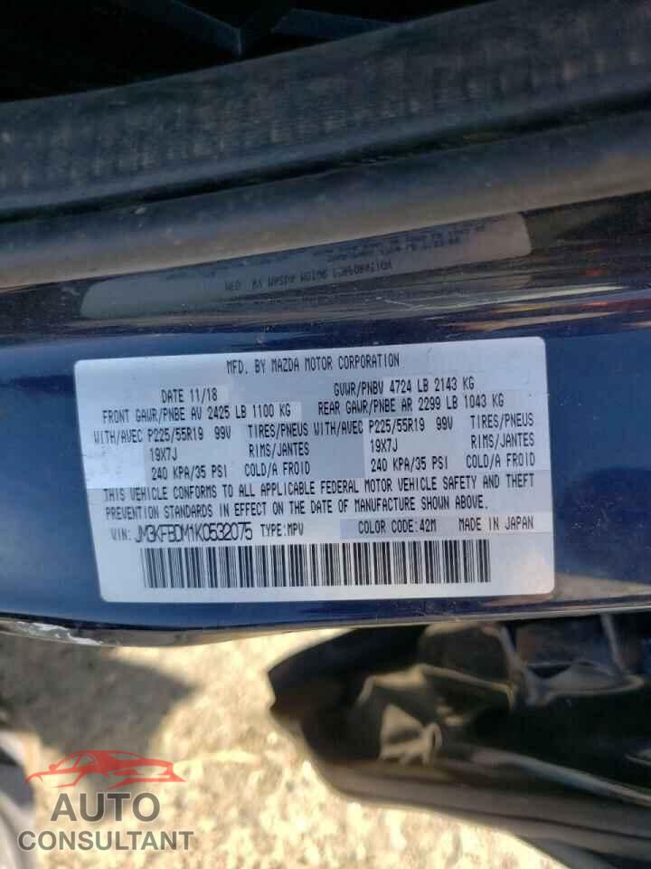 MAZDA CX-5 2019 - JM3KFBDM1K0532075