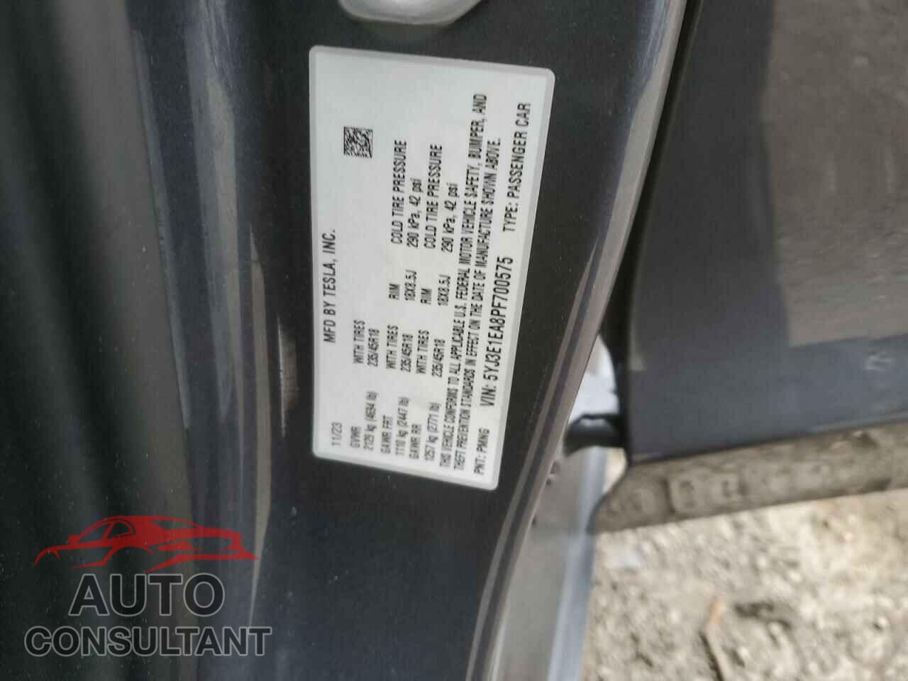 TESLA MODEL 3 2023 - 5YJ3E1EA8PF700575