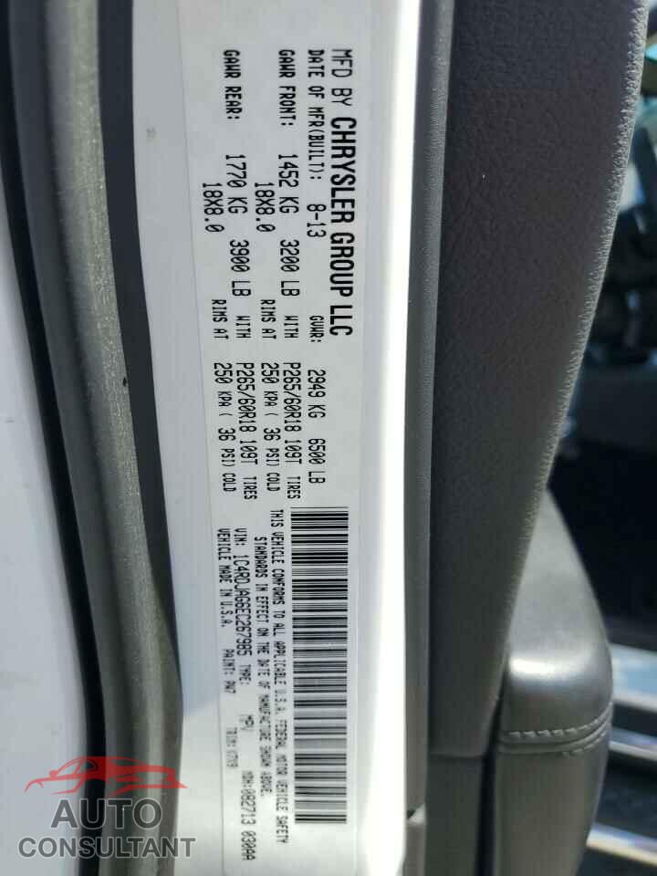 DODGE DURANGO 2014 - 1C4RDJAG6EC267985