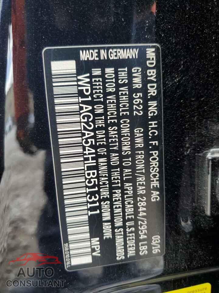 PORSCHE MACAN 2017 - WP1AG2A54HLB51311